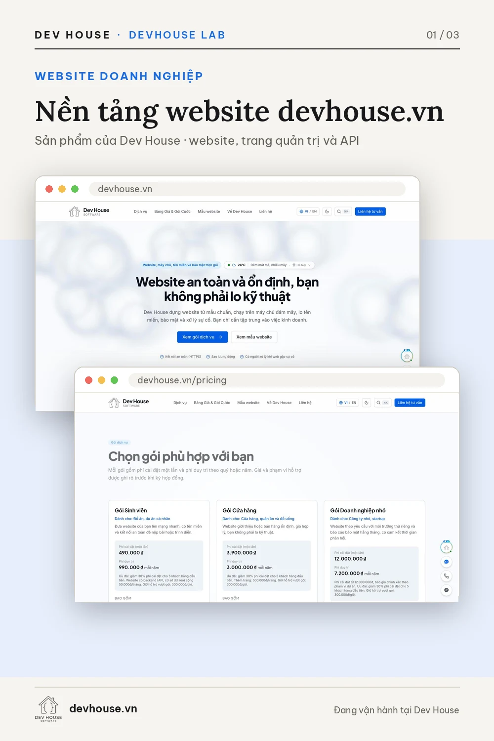 Nền tảng website devhouse.vn – ảnh 1