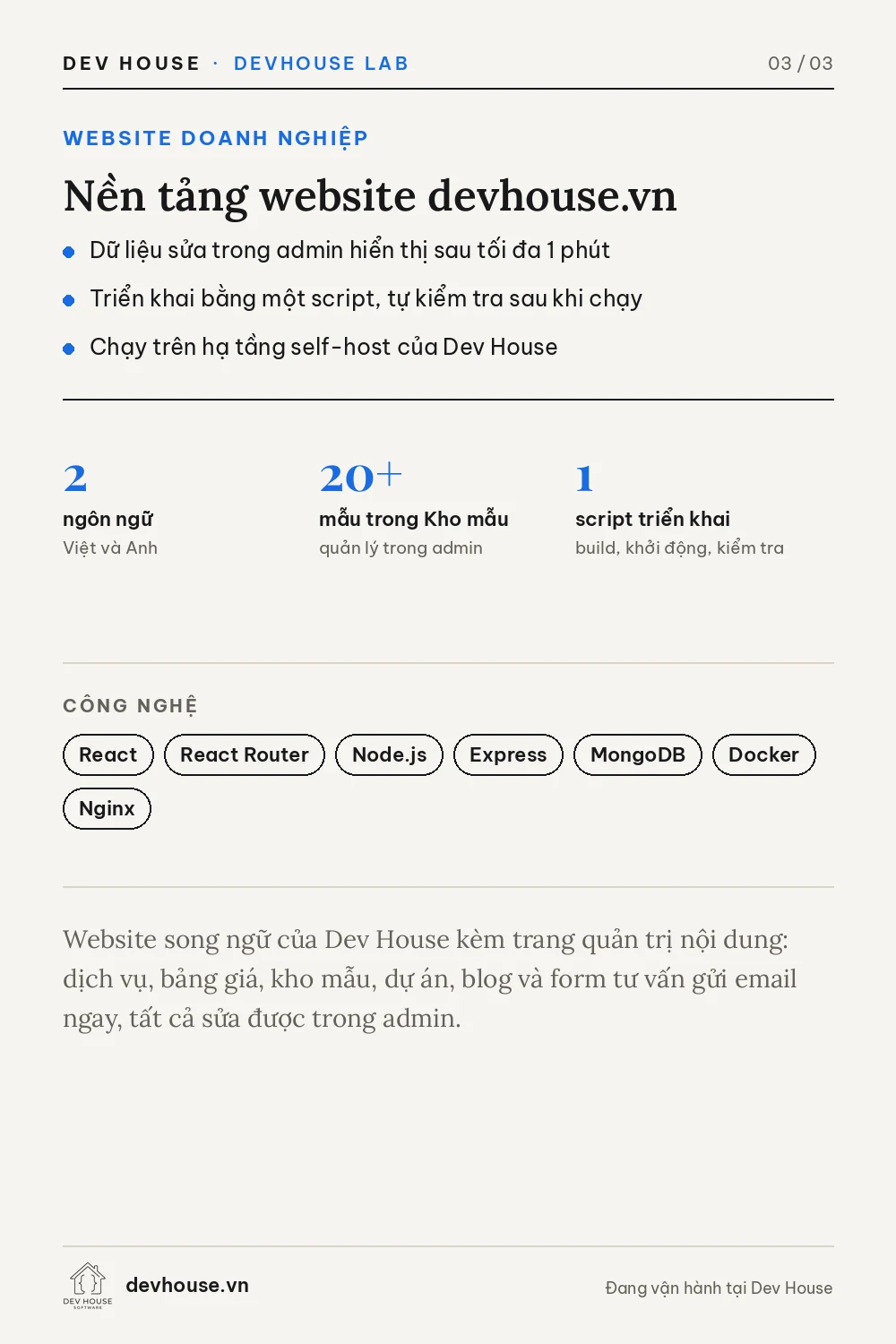 Nền tảng website devhouse.vn – ảnh 3
