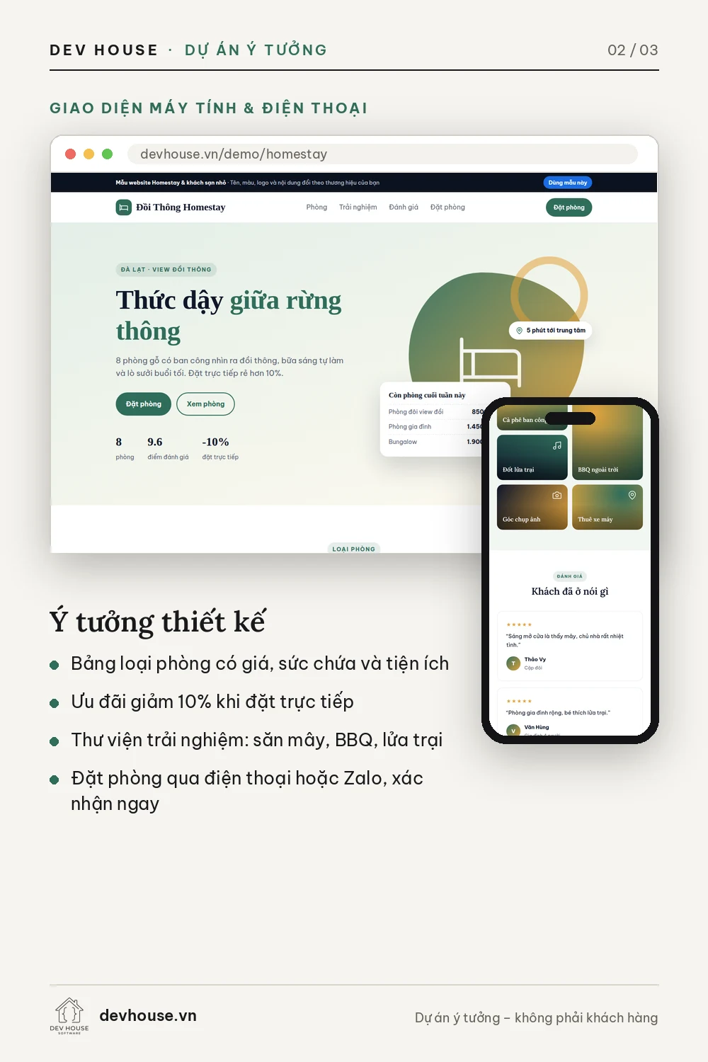 Website đặt phòng trực tiếp cho homestay – ảnh 2