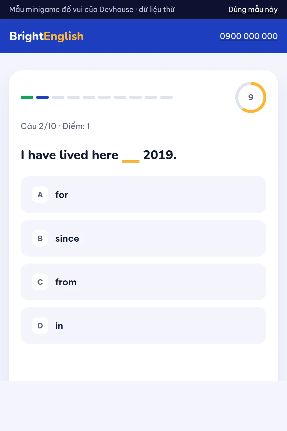English quiz for a language centre – image 2