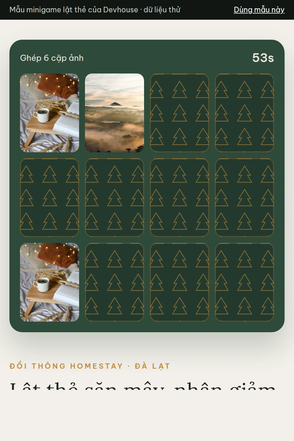 Memory game for a homestay – image 2