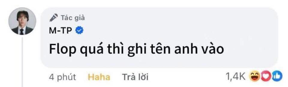 Flop quá thì ghi tên anh vào